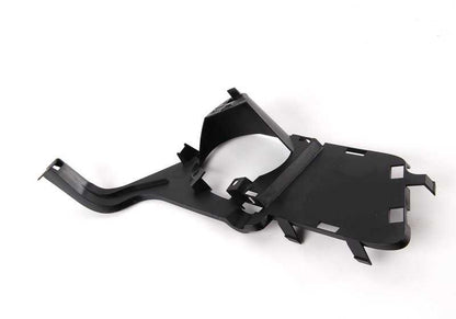 Soporte de faro antiniebla izquierdo OEM 51118044377 para BMW E92, E93. Original BMW.