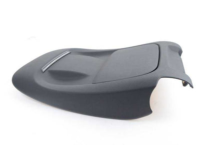 Panel trasero asiento OEM 52107321146 para BMW F07, F10, F18, F01, F02, F15, F85, F16, F86. Pieza original BMW. Color negro. Repuesto para respaldo de asiento delantero.