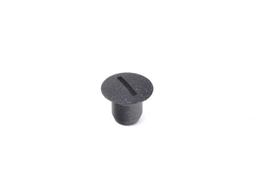 Botón de ajuste asiento OEM 52101873545 para BMW E30, E12, E28, E34, E24, E23, E32. Pieza original BMW para mecanismos de altura y raíles del asiento delantero. Color negro.