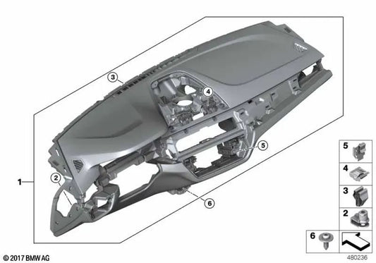I-Tafel Sensatec Head-Up Display para BMW Série 5 G30, G30N, G31, G31N (OEM 51459868817). BMW original