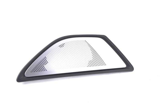Tapa embellecedora altavoz puerta izquierda OEM 51417318809 para BMW F10, F11. Original BMW.