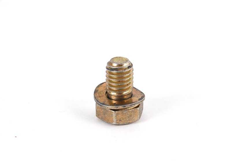 Tornillo hexagonal con arandela para BMW Serie 3 E21, E30, E36, E46 Serie 5 E12, E28, E34, E39 Serie 6 E24 Serie 7 E23, E32, E38 Serie 8 E31 (OEM 07119913011). Original BMW
