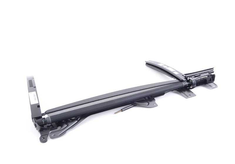 Cortinilla parasol eléctrica puerta trasera izquierda OEM 51359168843 para BMW F01, F01N, F04. Original BMW.