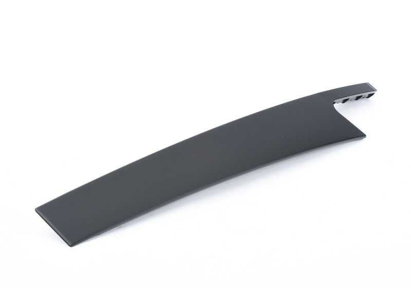 Moldura exterior pilar B izquierdo OEM 51357258307 para BMW F30, F31, F80. Original BMW.