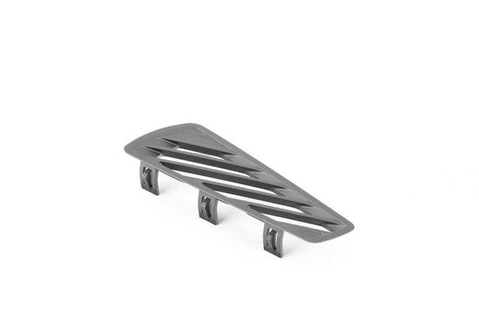 Tapa rejilla salida aire desempañador derecha OEM 64227007154 para BMW E65, E66. Color gris basalto. Repuesto original BMW.