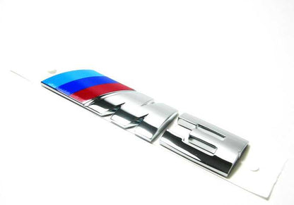 Emblema trasero adhesivo OEM 51147893655 para BMW E46 M3. Pieza original BMW.