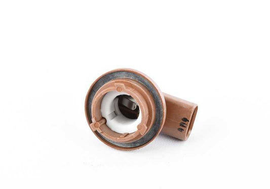 Portalámparas para intermitente blanco izquierdo OEM 63136914167 para BMW E46. Original BMW.
