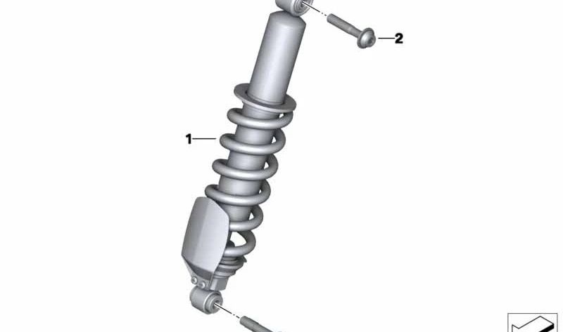 Pata telescópica delantera OEM 31488521244 para BMW R1200RT, R1250RT. Original BMW Motorrad.