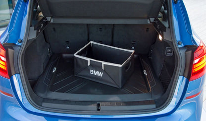 Alfombrilla de maletero rígida negro OEM 51472361659 para BMW Serie 2 F46 con tercera fila (modelos 214d, 216d) 2015-2022. Original BMW.