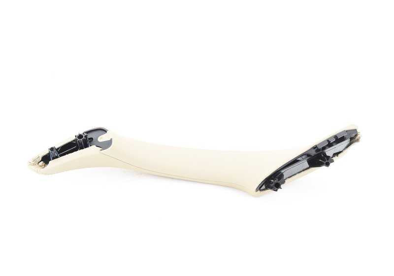 Maneta interior puerta izquierda OEM 51417225849 para BMW F10, F10N, F11, F11N, F18, F18N. Color beige veneto. Original BMW.