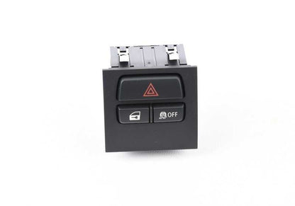 Interruptor luces emergencia / cierre centralizado / DTC OEM 61319196713 para BMW E90, E91, E92, E93. Compatible con todos los modelos indicados. Repuesto original BMW.