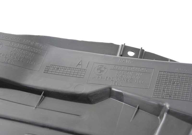 Lower Left Cover for BMW E92, E92N, E93, E93N (OEM 51718044549). Original BMW