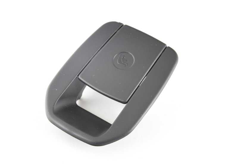 Tapa embellecedora Isofix OEM 52207348047 para BMW F32, F32N, F36, F36N, F82, F82N. Color negro. Pieza original BMW.