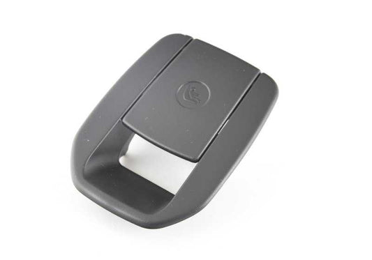 Tapa embellecedora Isofix OEM 52207348047 para BMW F32, F32N, F36, F36N, F82, F82N. Color negro. Pieza original BMW.