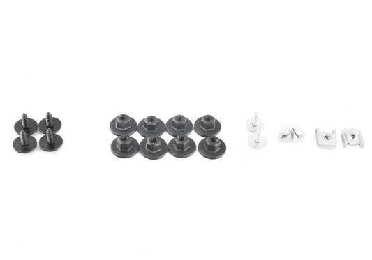 Kit fijaciones parachoques trasero OEM 51122410022 para BMW E90, E92, E93 (solo versiones M3). Original BMW.