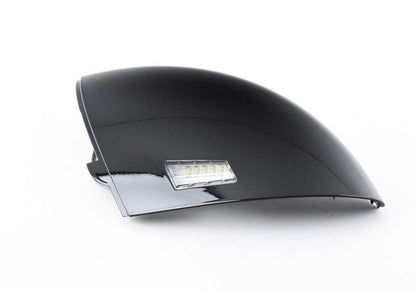 Tapa embellecedora negro brillo izquierda OEM 51167906349 para BMW E60, E61, E63, E64. Original BMW.