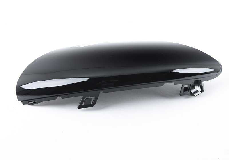 Tapa embellecedora negro brillo izquierda OEM 51167906349 para BMW E60, E61, E63, E64. Original BMW.