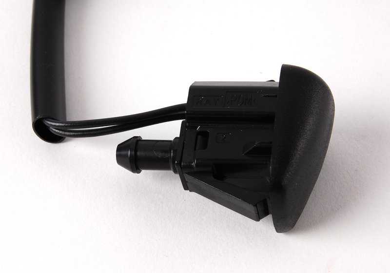 Windshield washer fluid ejector OEM 61667046060 for BMW 5 Series (E60, E61). Original BMW.