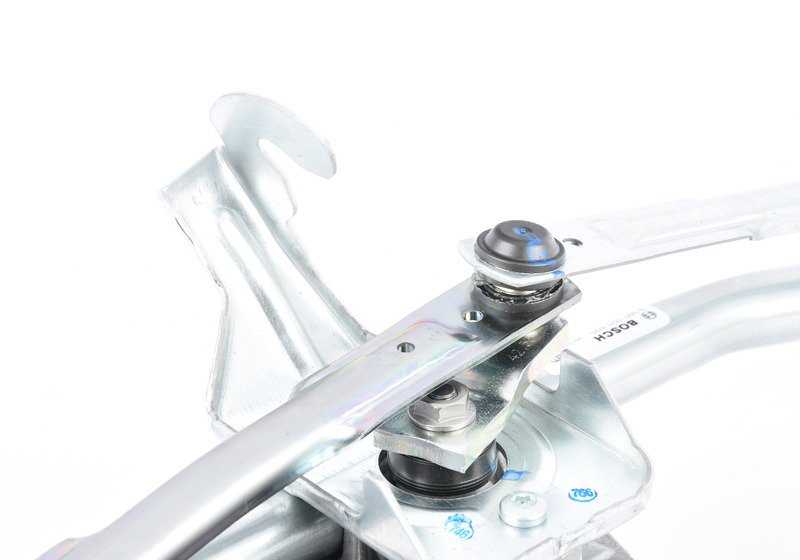 Mecanismo de limpiaparabrisas con motor para BMW F10, F11, F18, F01, F02, F04 (OEM 61617306266). Original BMW