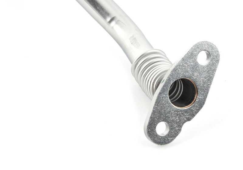 Tubo de retorno de aceite del turbo OEM 11427844987 para BMW F10, G30, F06, F06N, F12, F12N, F13, F13N, G11, G12, E70, F85, G05, E71, F86, G07. Original BMW.