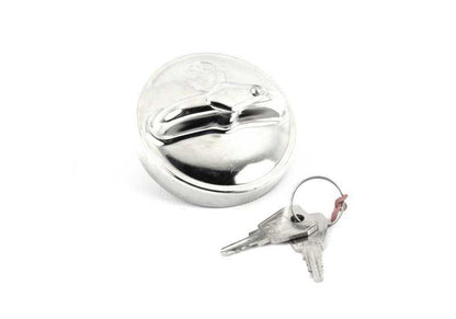 Tapa de combustible con llave OEM 16111106487 para BMW E21, E12. Original BMW.