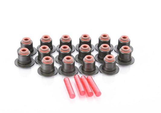 Kit reparación retenes válvula OEM 11340054492 para BMW F07, F10, F11, F90, G30, G31, F06, F12, F13, F01, F02, F04, G11, G12, F91, F92, F93, G14, G15, G16, E70, F15, G05, F85, F95, E71, E72, F16, G06, F86, F96, G07. Original BMW.