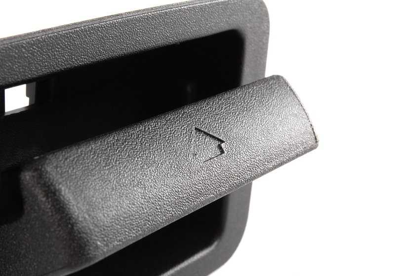 Tapa de tirador interior maletero negra OEM 51478120992 para BMW E36, E34, E83, E53. Original BMW.