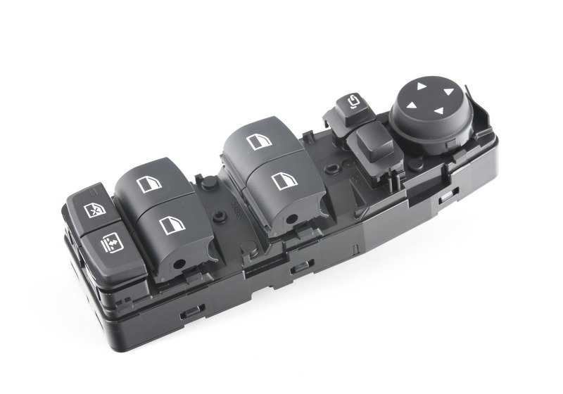 Interruttore elettrico elettrico eseguito OEM 61319362112 per BMW F30, F80. BMW originale.
