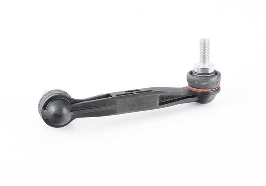 Left pendelstutze for BMW F20, F21, F22, F23, G42, F30, F31, F34, F35, G20, G21, F32, F33, F36, G22, G23, G26, I12, I15, E84, G29 (OEM 33506785607). Genuine BMW.