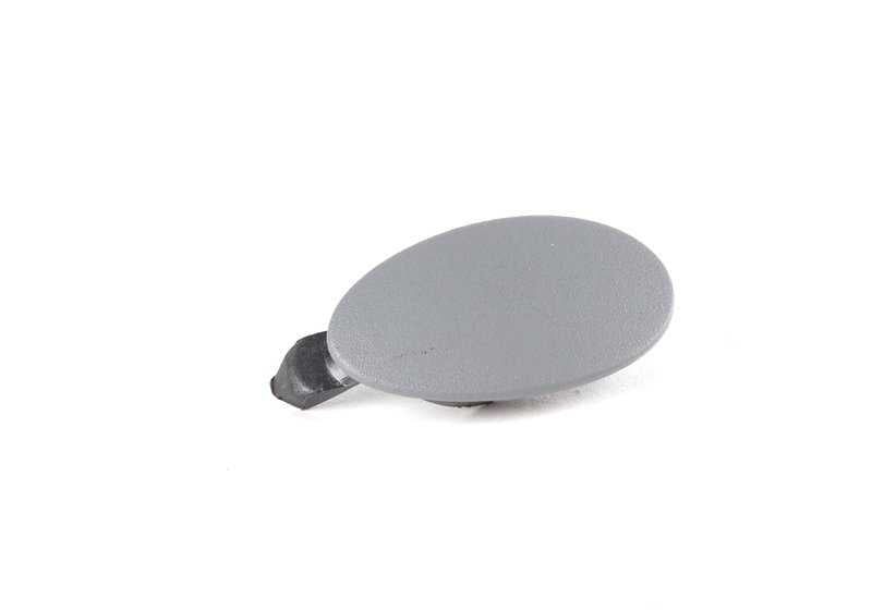 Tapón embellecedor gris OEM 51418224397 para BMW E46 {3er serie}. Pieza original para paneles de puertas delanteras y traseras. Compatible con versiones con y sin airbag lateral. Original BMW.