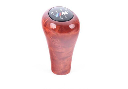 Pomo de cambio de madera con emblema M (5 velocidades) OEM 25112423689 para BMW E36, Z3. Original BMW.