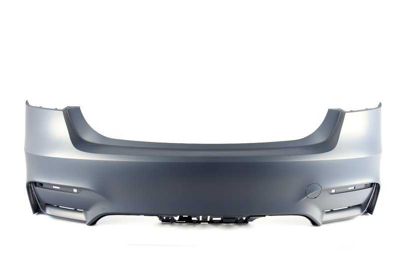 Paragolpes trasero imprimado OEM 51128055991 para BMW F80. Original BMW.