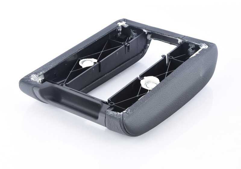 Apoyabrazos central OEM 51168213881 con función teléfono para BMW Serie 5 E39. Color negro. Original BMW.