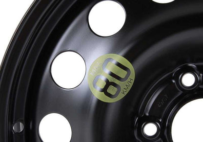 Rueda de repuesto de emergencia (Notrad) de acero OEM 36116758778 para BMW E60, E61, E83. Apta como rueda temporal. Original BMW y MINI.
