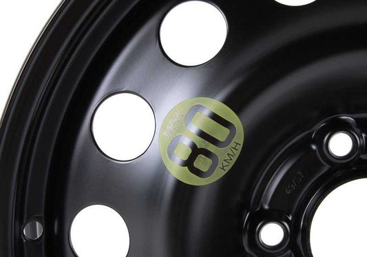 Rueda de repuesto de emergencia (Notrad) de acero OEM 36116758778 para BMW E60, E61, E83. Apta como rueda temporal. Original BMW y MINI.