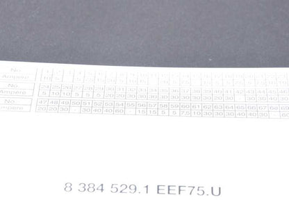 Tarjeta de asignación de fusibles OEM 61148384529 para BMW E87, E90, E91, E92, E93. Original BMW