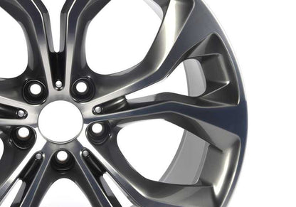 Llantas de aleación diseño Y-Speiche 451 OEM 36116853960 para BMW X5 F15 y X6 F16. Acabado bicolor ferricgrey brillante. Original BMW.