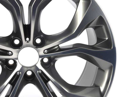 Llantas de aleación diseño Y-Speiche 451 OEM 36116853960 para BMW X5 F15 y X6 F16. Acabado bicolor ferricgrey brillante. Original BMW.