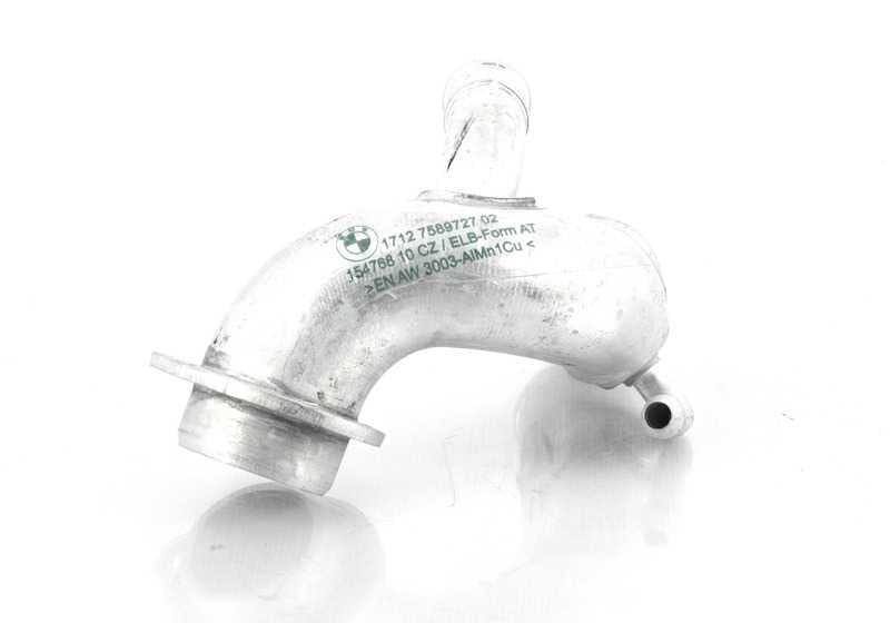 Tubo de refrigeración OEM 17127589727 para BMW X5 E70 y BMW X6 E71 con motor S63. Original BMW.