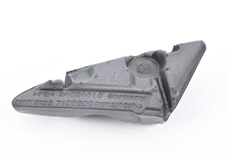 Junta interior triángulo del retrovisor derecho OEM 51337199590 para BMW E81. Recambio original BMW.