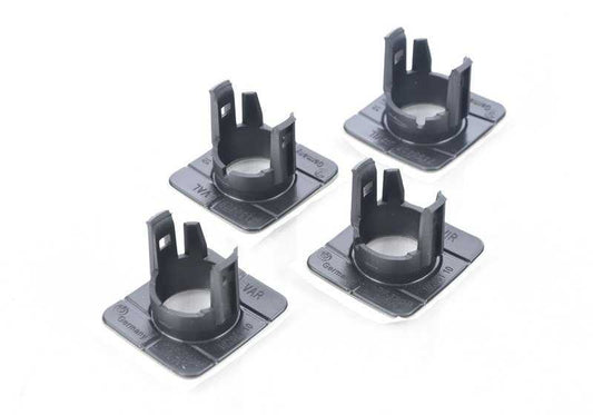 Soporte delantero para sensor de aparcamiento PDC OEM 51117213857 para BMW E90. Compatible con todos los modelos: 316d, 316i (PR31, PR32, PR51, PR52, PF11, PF12, PF21, PF31, PF32, PF42). Original BMW.
