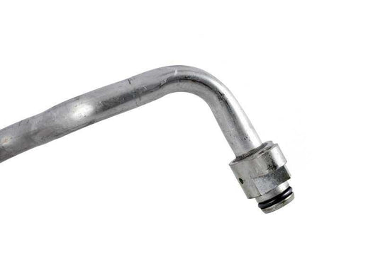 OEM 17227627753 oil radiator return pipe for BMW F15, F85, F16, F86. Original BMW.