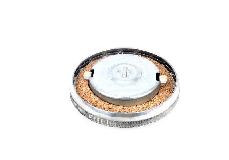 Aluminum Slotted Fuel Cap for BMW F30, F80, E46 (OEM 51250035314). Original BMW