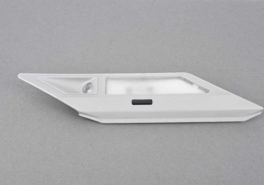 Luz de lectura interior trasera derecha OEM 63318368846 para BMW E38 725tds, 728i. Color gris. Compatible con versiones automáticas y manuales. Original BMW.