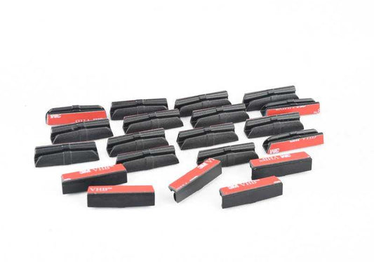 Soporte adhesivo lateral bastidor (20 unidades) OEM 51462288666 para BMW F20, F21, F30, F31, F34, F26, F15, F16. Original BMW.