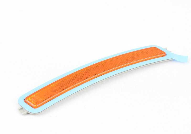 LEFT Front side reflector OEM 63147349127 for BMW F90, G30. Original BMW.