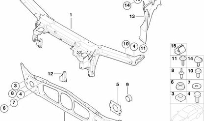 Tuerca cuadrada OEM 07119904050 para BMW E36, E46, E34, E32, E83, F25, E70. Original BMW.