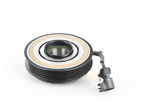 Embrague magnético compresor A/A OEM 64528391021 para BMW E36 y E34. Repuesto original BMW.
