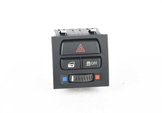 Interruptor ZV / Luces emergencia / DTC OEM 61319196714 para BMW E90, E91, E92, E93. Original BMW.