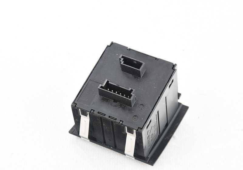 Interruptor ZV / Luces emergencia / DTC OEM 61319196714 para BMW E90, E91, E92, E93. Original BMW.